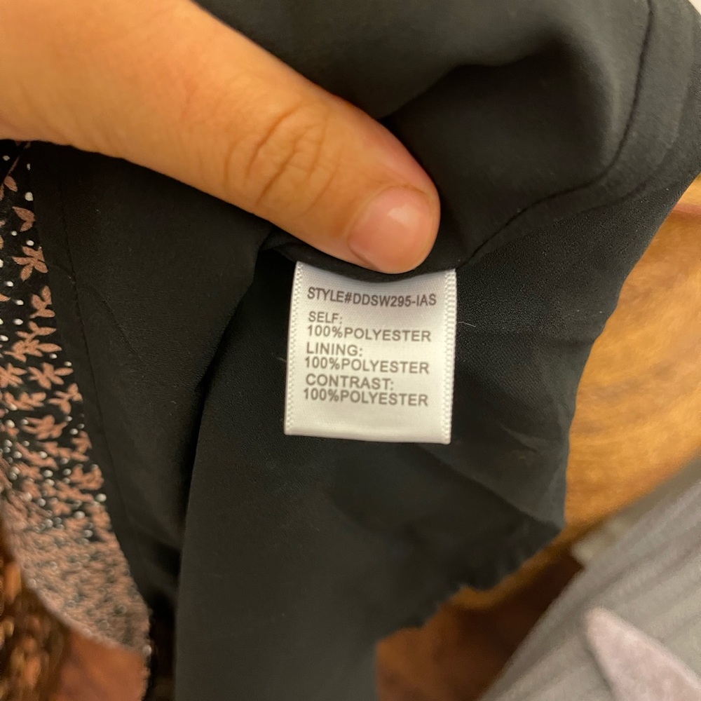 Faux Wrap, Two Print Flutter Sleeve Midi Dress - image 4